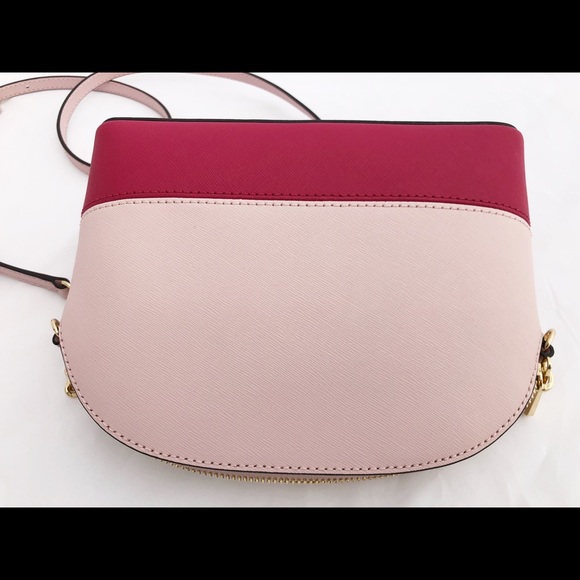 Michael Kors Emmy Pink Floral Crossbody Small - Picture 6 of 8